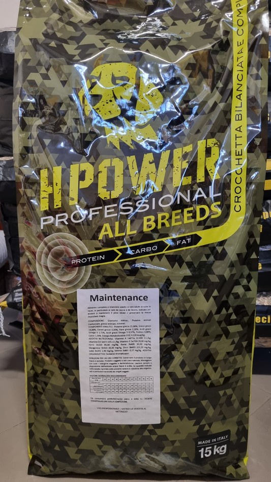 MSM PET FOOD H POWER PROFESSIONAL BASIC 15 KG ( NUOVO SACCO )