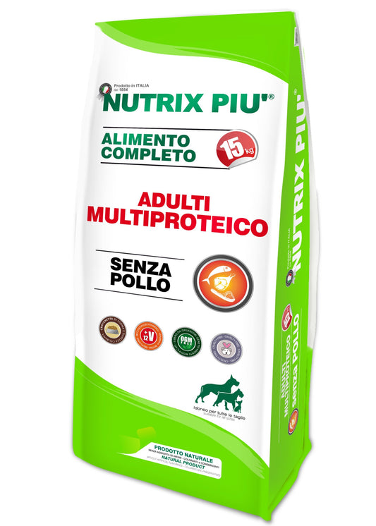 NUTRIX PIU' ADULTI MULTIPROTEICO SENZA POLLO