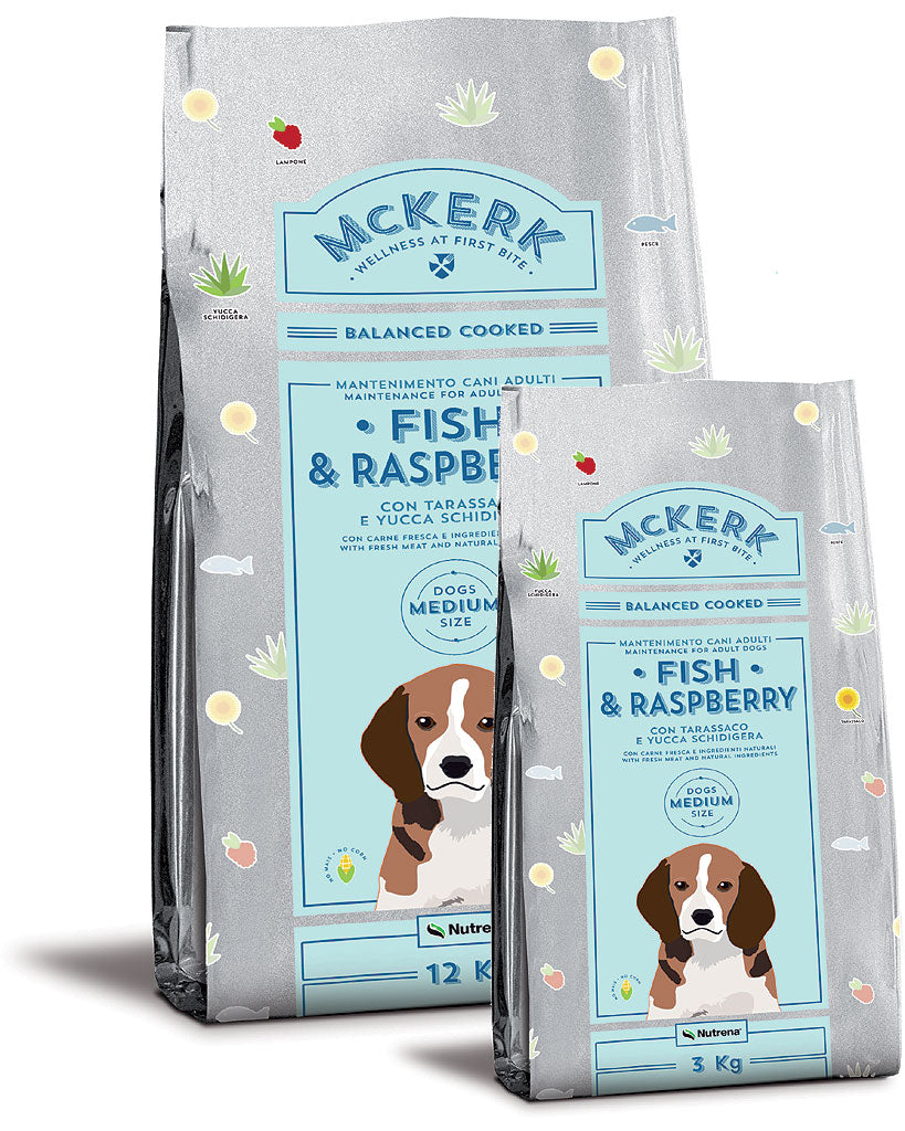 MCKERK ADULT PESCE E MELOGRANO 12 KG MEDIUM MAXI