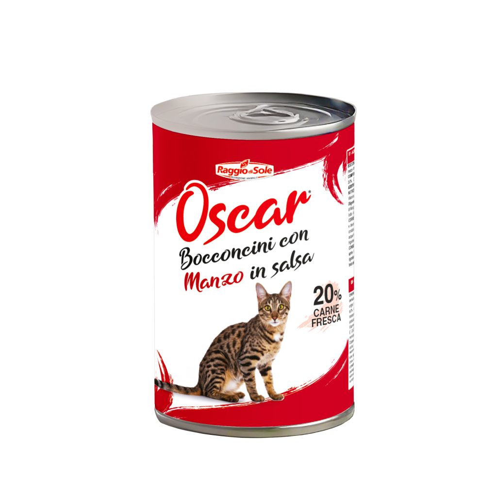 BOCCONI PER GATTI IN SALSA OSCAR RAGGIO DI SOLE 415 GR