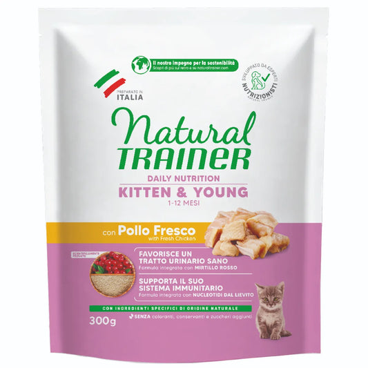 NATURAL TRAINER KITTEN 300 GR CON POLLO FRESCO