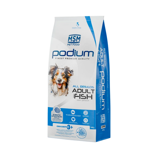 MSM PODIUM ADULT 14 KG FISH CON B BIOTIC INTESTIMIX