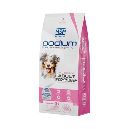 MSM PODIUM 14 KG ADULT MAIALE E MANZO CON B BIOTIC INTESTIMIX