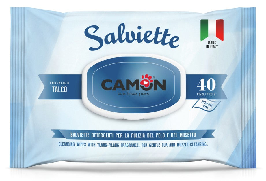 SALVIETTE DETERGENTI CAMON TALCO 40 PZ