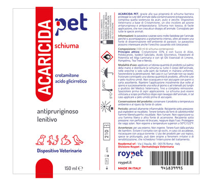 ACARICIDA ROYPET SCHIUMA 150 ML