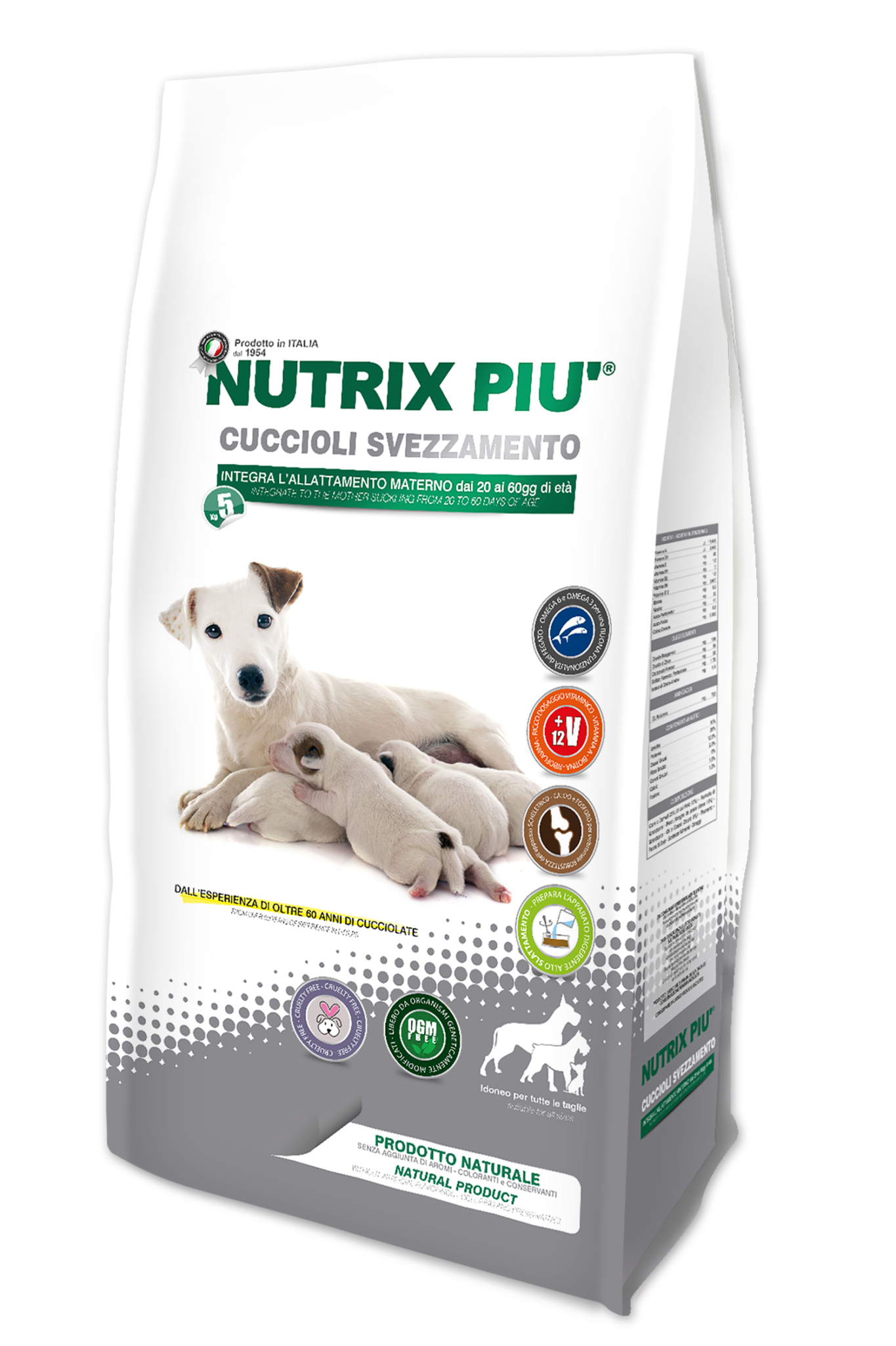 NUTRIX PIU' CUCCIOLI SVEZZAMENTO 5 KG