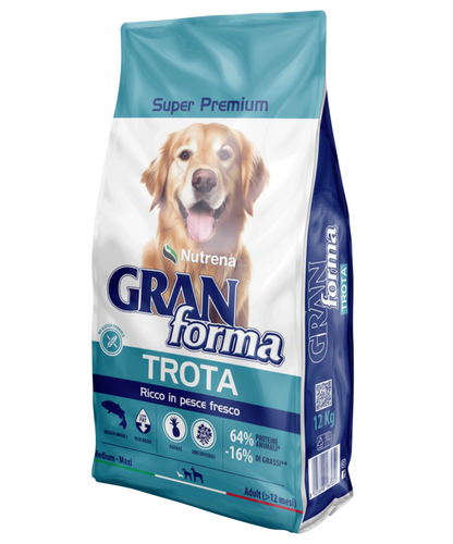 GRAN FORMA SUPER PREMIUM AULT MEDIUM MAXI LOW IN FAT 12 KG TROTA